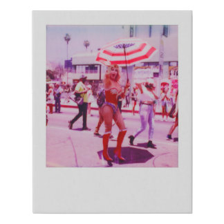 Queen of the parade faux canvas print