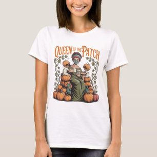 Queen of the Patch Mom T-Shirt Fall Pumpkin