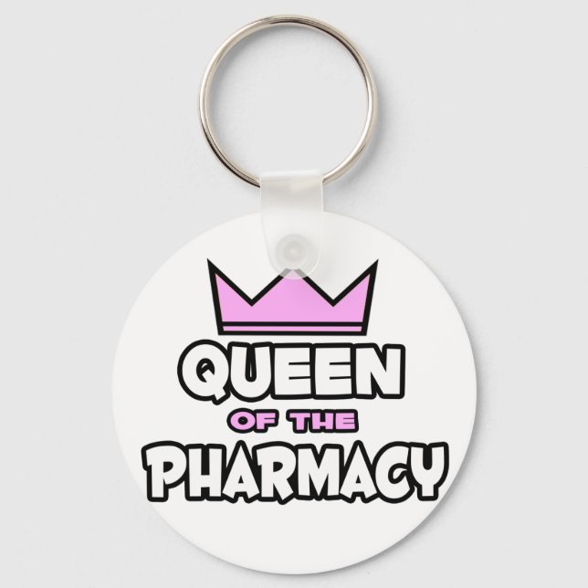 Queen of The Pharmacy Keychain (Front)