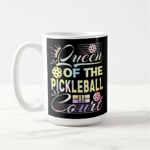 Queen of the Pickelball Court - Colorful Coffee Mug