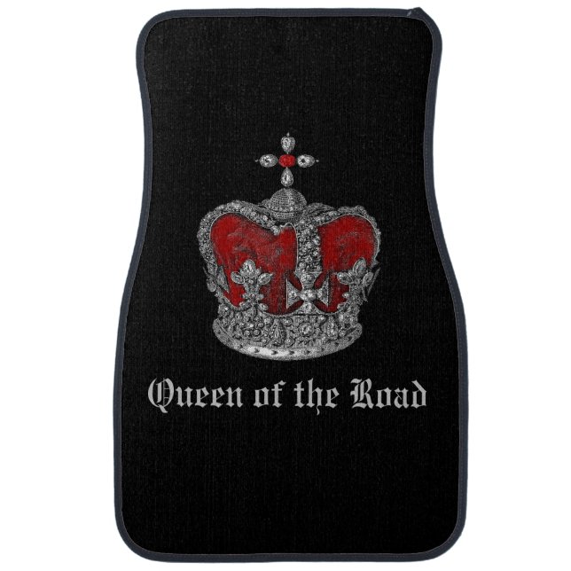 Queen of the Road Royal Crown Car Mats (Front)