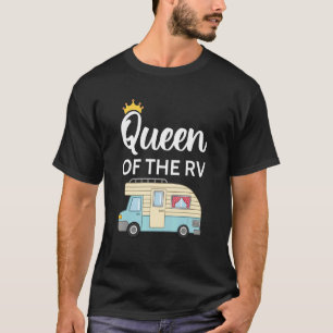 Queen Of The Rv Camping Camper Vacation Road Trip T-Shirt