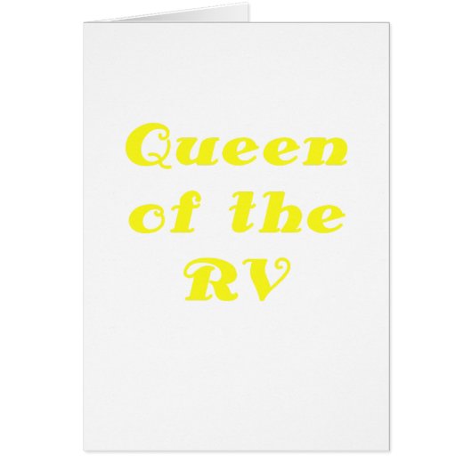 Queen of the RV Cards (Front)