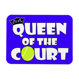 Queen of the Tennis Court Cute Custom Color Magnet