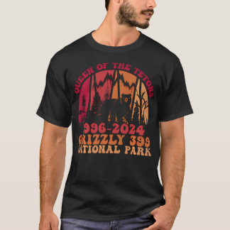 Queen Of The Tetons Grizzly 399 Vintage National P T-Shirt