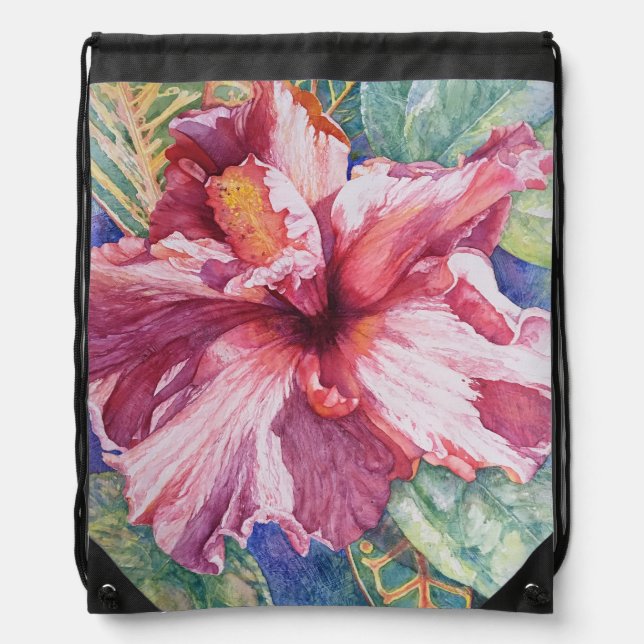 Queen of the Tropics Drawstring Backpack (Front)