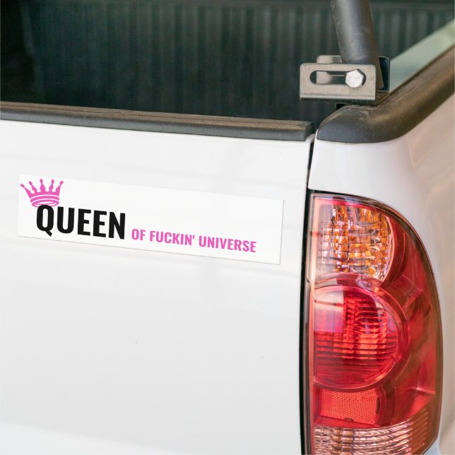 Queen of the Universe Sticker - Funny Car Bumper (On Truck)