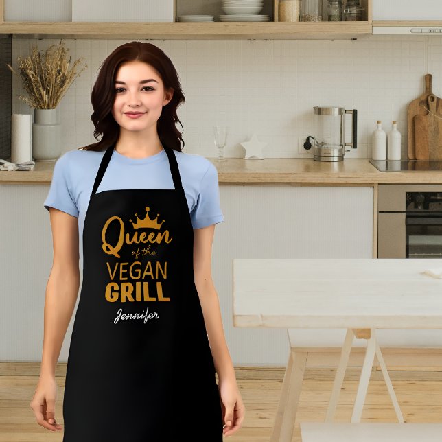 Queen of The Vegan Grill Apron (Creator Uploaded)