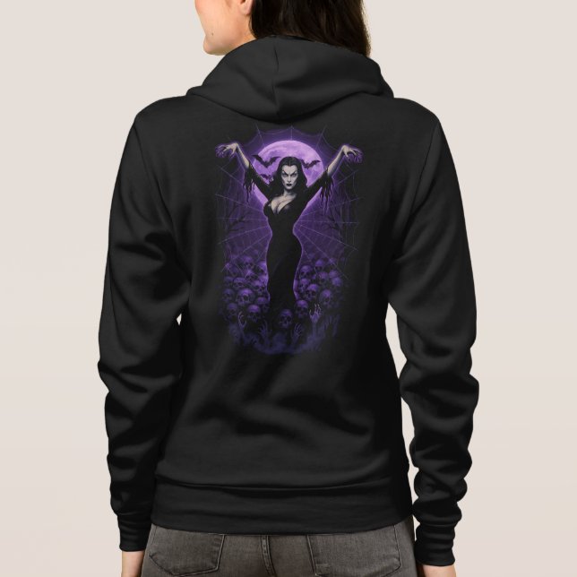 Queen of the Web – Gothic Vampire Hoodie (Back)