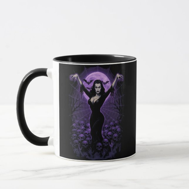 Queen of the Web – Gothic Vampire Mug (Left)