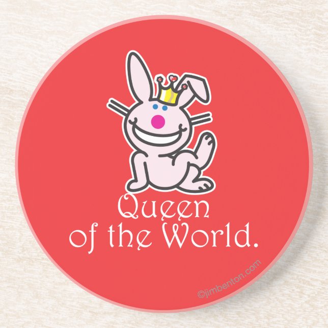 Queen Of The World Drink Coaster (Front)