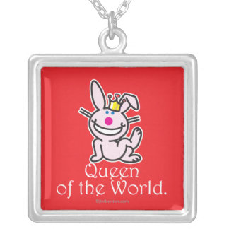 Queen Of The World Silver Plated Necklace