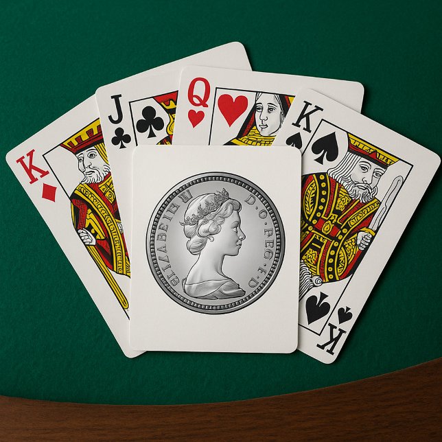 Queen On A Coin Poker Cards (Creator Uploaded)