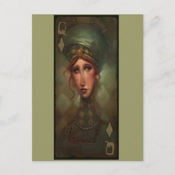 Queen Or Diamonds Postcard by woodyrye at Zazzle