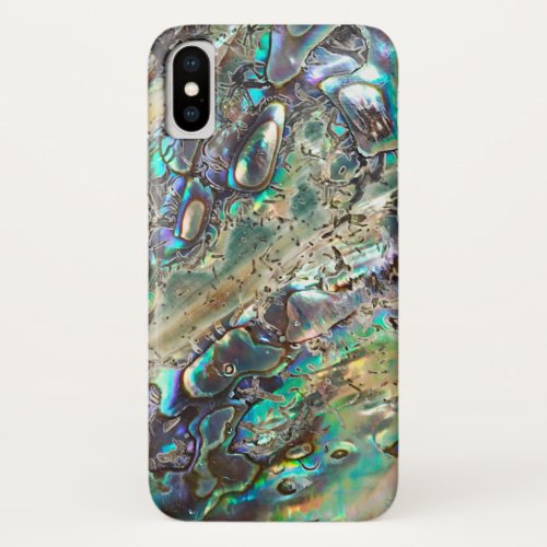 Queen paua shell iPhone x case