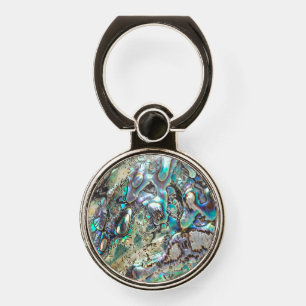 Queen paua shell phone ring stand
