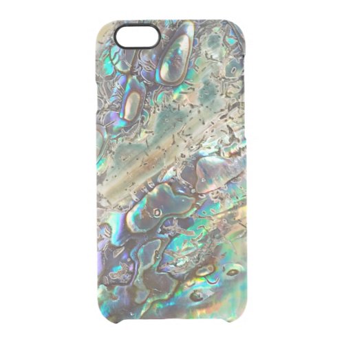 Queen paua shell clear iPhone 66S case