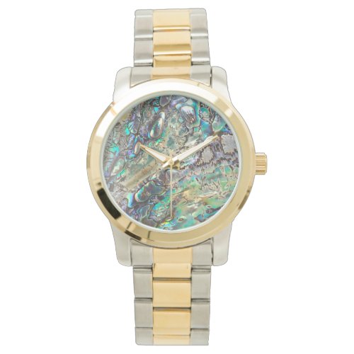 Queen paua shell watch