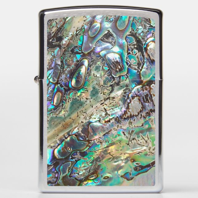 Queen paua shell zippo lighter (Front)