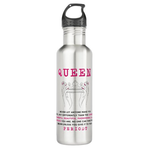 Queen _ Phenomenal Black Woman You Are Self Love Stainless Steel Water Bottle