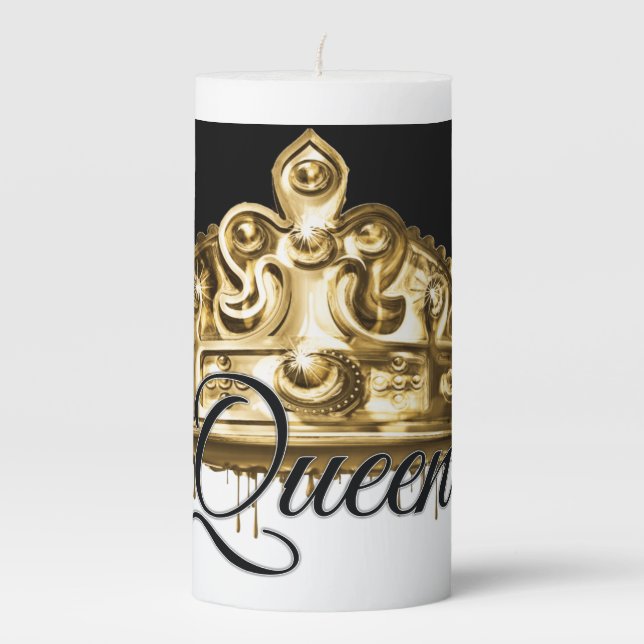 Queen Pillar Candle (Front)