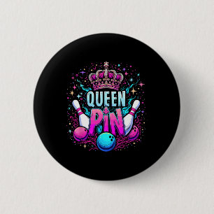 Queen Pin Shirt Bowler Bowling League For Bowling 