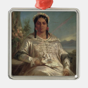 Queen Pomare IV  of Tahiti Metal Ornament