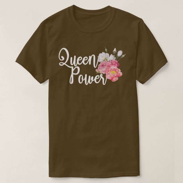 Queen Power Feminist Feminism Womens Rights Emanci T-Shirt (Design Front)