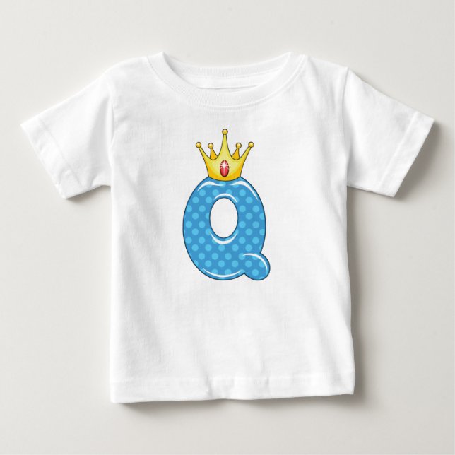 Queen - Q Alphabet with a Crown Baby T-Shirt (Front)