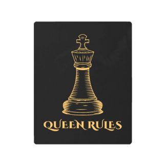 Queen Rules Metal Print