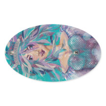 Queen Safine Blue Purple Mermaid Ocean Princess