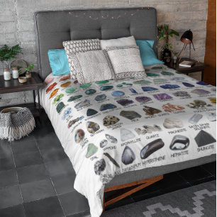 Queen Size Duvet Cover Rainbow Crystal Collection