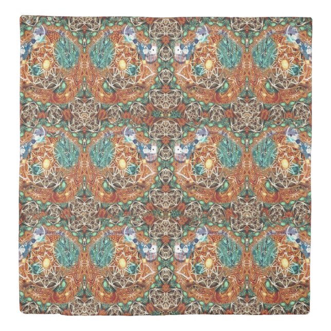 Queen Size Reversible Duvet Cover by Joya Eve (Front)