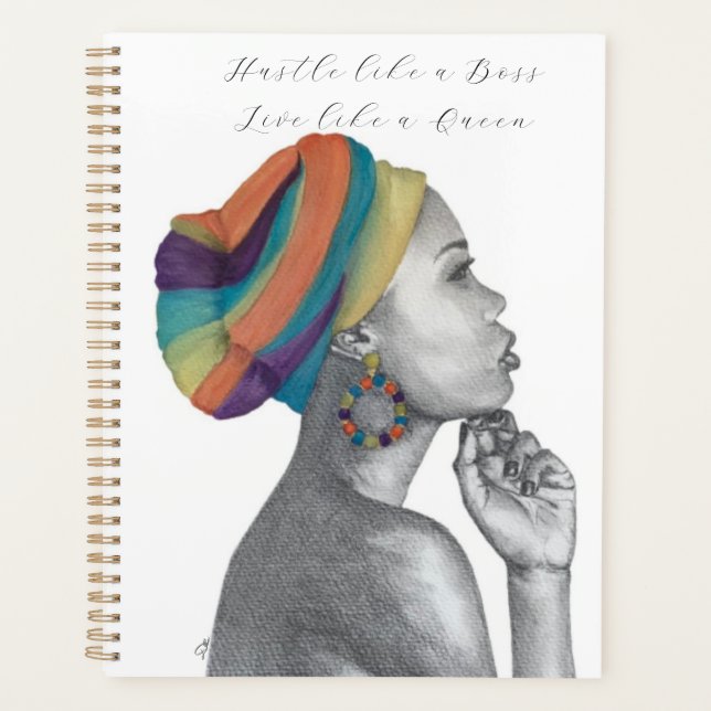 Queen Spiral Planner (8.5x11) (Front)