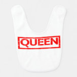 Queen Stamp Baby Bib