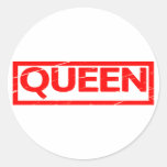 Queen Stamp Classic Round Sticker