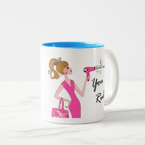 Queen Stylist  YOU MAKE THE CUT Two_Tone Coffe Two_Tone Coffee Mug