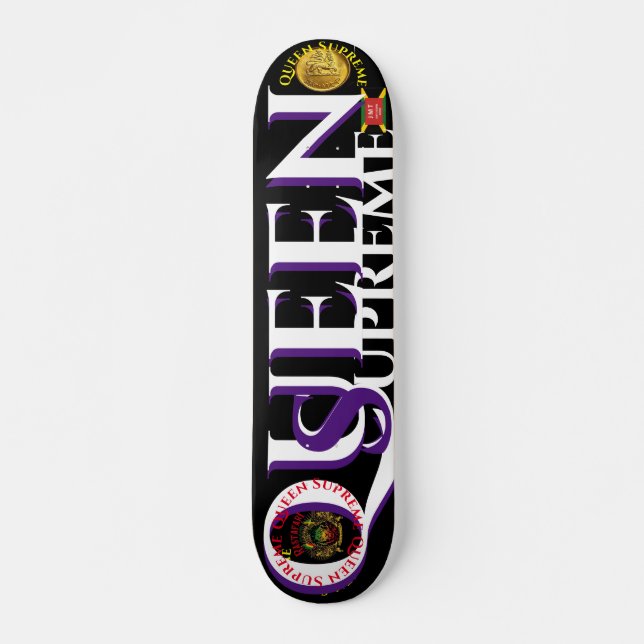 QUEEN  SUPREME   JMT 7 3/4" Skateboard Deck (Front)