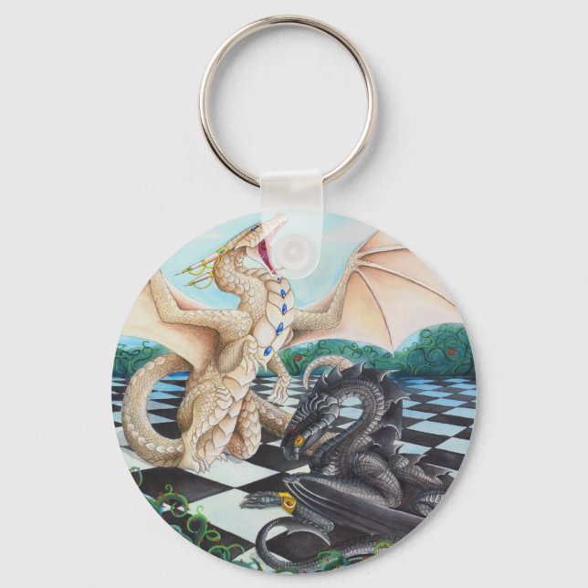 Queen Takes King Keychain (Front)
