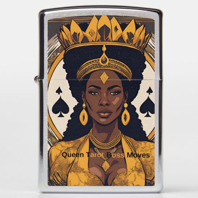 Queen Tarot Boss Move Zippo Lighter (Front)