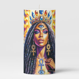 Queen Tarot Pillar Candle