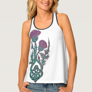 Queen Thistle Celtic Knot Tank Top