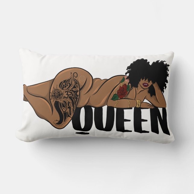 Queen Throw Pillow (Front)