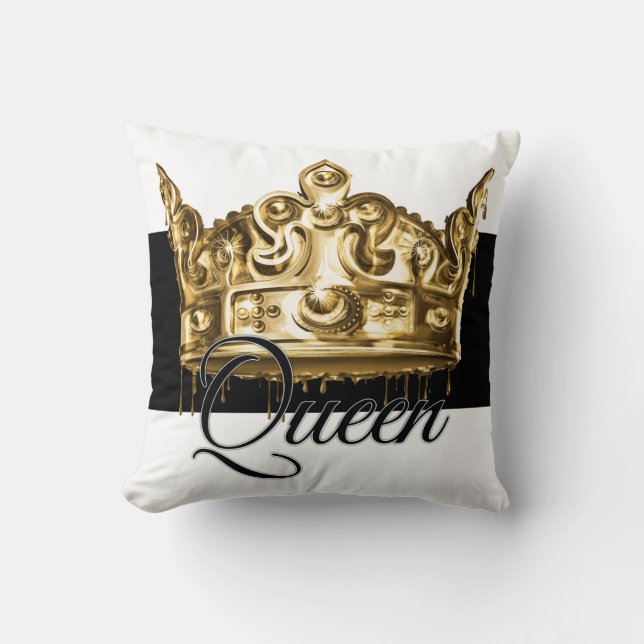 Queen Throw Pillow (Front)