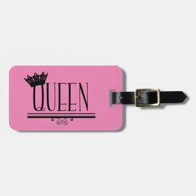 "QUEEN" - Utterly Fabulous! Luggage Tag (Front Horizontal)