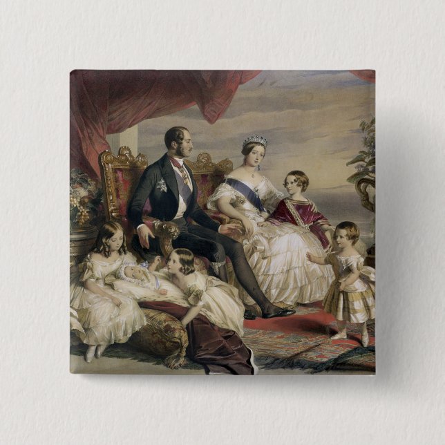 Queen Victoria (1819-1901) and Prince Albert (1819 Button (Front)