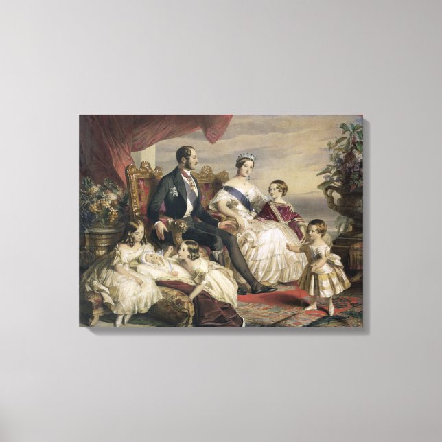 Queen Victoria (1819-1901) and Prince Albert (1819 Canvas Print (Front)