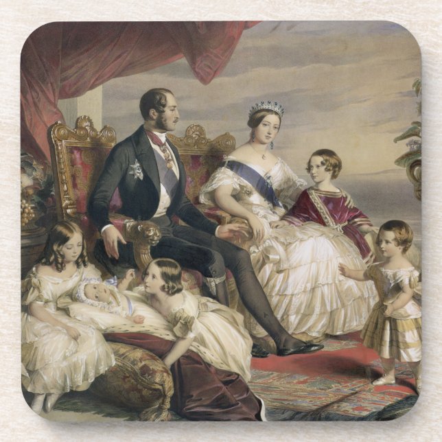 Queen Victoria (1819-1901) and Prince Albert (1819 Drink Coaster (Front)