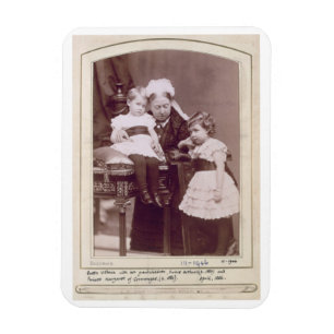 Queen Victoria (1819-1901) with her grandchildren, Magnet