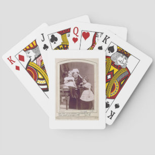 Queen Victoria (1819-1901) with her grandchildren, Poker Cards